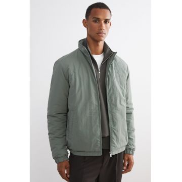 Jacheta uni cu fermoar - Verde pal