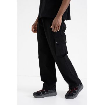 Pantaloni cargo din bumbac Graysen - Negru