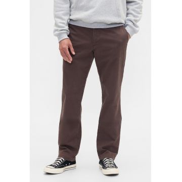 Pantaloni chino drepti - Maro inchis