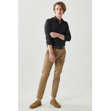 Pantaloni chino slim fit - Maro camel