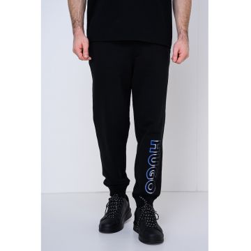 Pantaloni de trening cu snur de ajustare elastic Nogtro - Negru