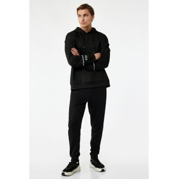 Pantaloni de trening cu snur - Negru