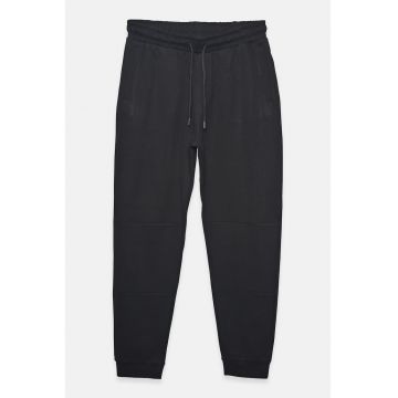 Pantaloni de trening din amestec de bumbac - Negru