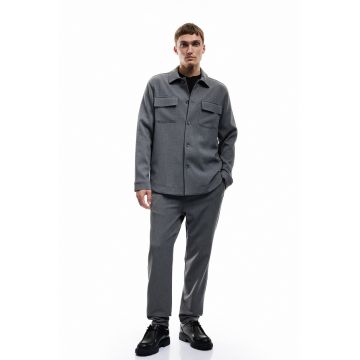 Pantaloni de trening relaxed fit - Gri inchis