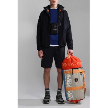 Pantaloni scurti cu snur si buzunare laterale - Bleumarin