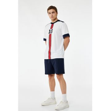 Pantaloni scurti de trening cu snur - Albastru ultramarin