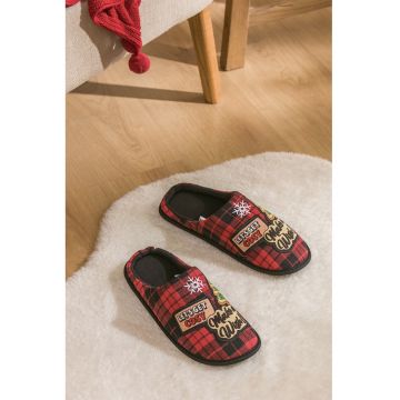 Papuci in carouri - Rosu