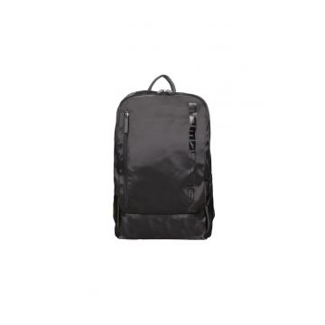 Rucsac cu fermoar si barete ajustabile Lumina Nova - Negru