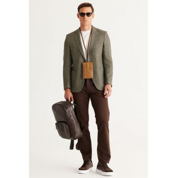 Sacou uni cu buzunare - Kaki