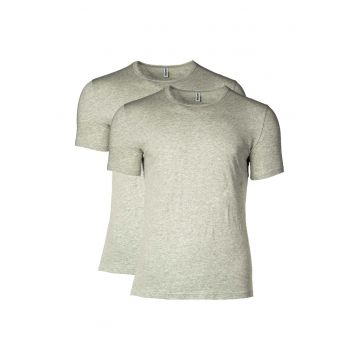 Set de tricouri de casa cu decolteu la baza gatului - 2 piese