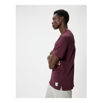 Top cu decolteu la baza gatului - Bej