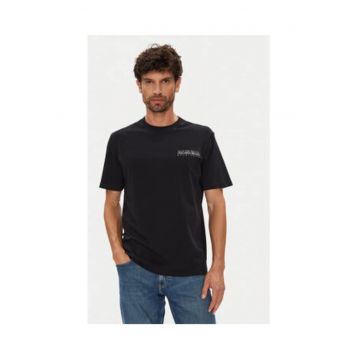 Tricou barbati -  negru - 100% bumbac -