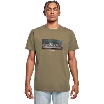 Tricou de bumbac cu imprimeu foto - Maro inchis