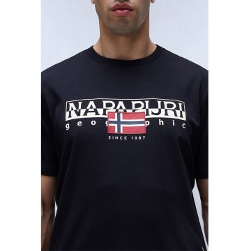 Tricou din bumbac Aylmer - Negru