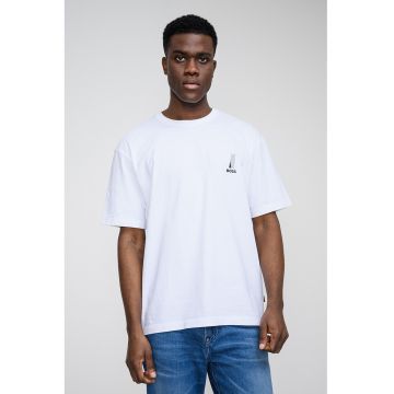 Tricou lejer din bumbac Polar - Alb