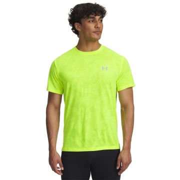 Tricou pentru alergare Launch Camo - Verde lime