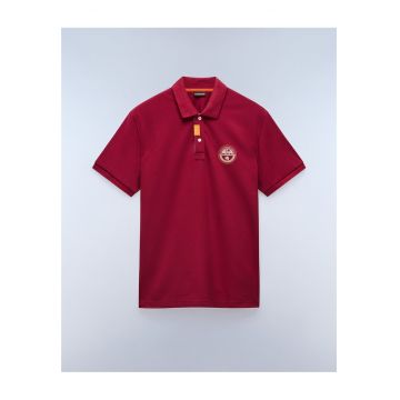 Tricou polo cu detaliu logo in piept Clanis -