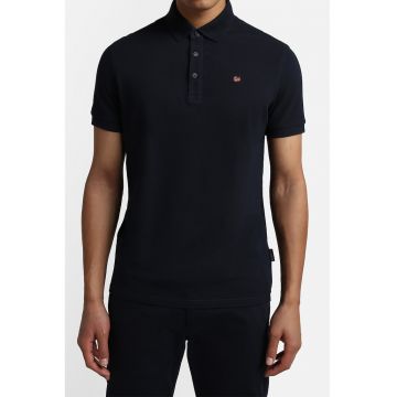 Tricou polo de bumbac Eolanos - Bleumarin