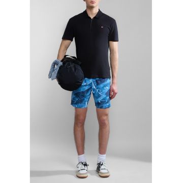 Tricou polo regular fit Ealis - Negru