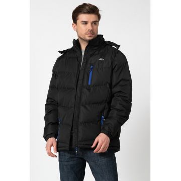 Geaca cu vatelina si gluga Blustery - Negru