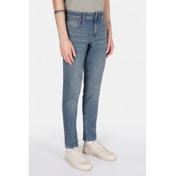 Blugi slim fit din denim - Albastru pastel