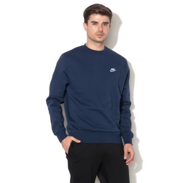 Bluza de trening cu decolteu la baza gatului Sportswear369 - Albastru inchis