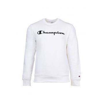 Bluza de trening regular fit cu logo pe piept - Alb