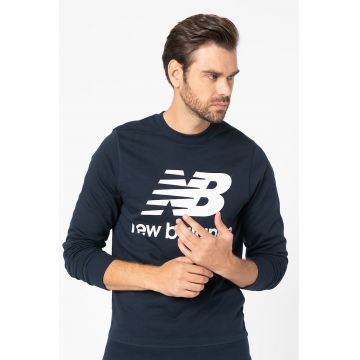 Bluza sport cu imprimeu logo supradimensionat Essentials - Bleumarin -