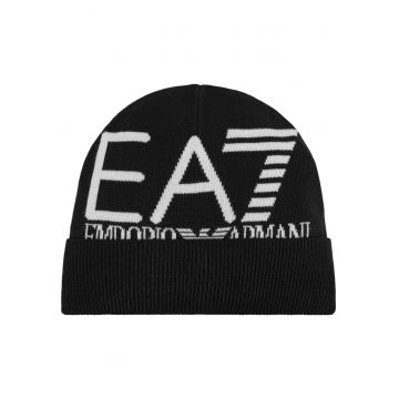 Caciula  EA7 Visibility Beanie 51441 - Alb/Negru
