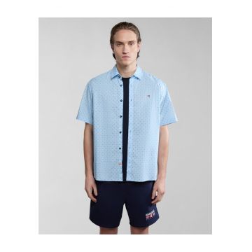 Camasa cu maneca scurta si imprimeu discret Ronge -