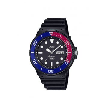 Ceas sport  MRW-230H-1E2VEF - plastic/poliuretan/cauciuc - negru - mecanism quartz - rezistent la apa 100m