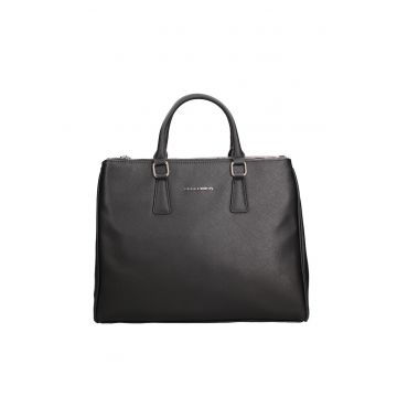 Geanta din piele ecologica Trieste - Negru