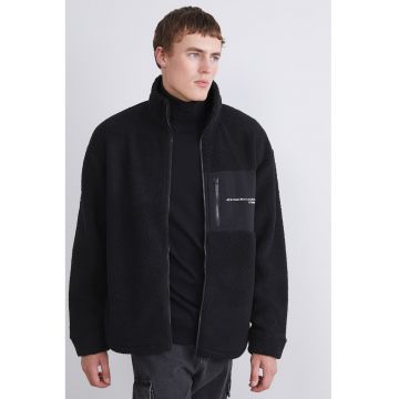Jacheta cu buzunar cu fermoar - Negru