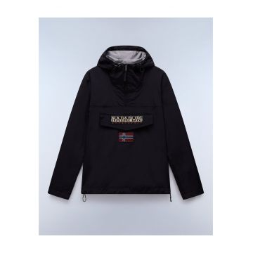 Jacheta pull-on cu logo si gluga reglabila Rainforest Summer -