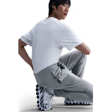 Pantaloni de trening cu logo si snur de ajustare - Gri melange