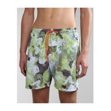 Pantaloni scurti cu imprimeu si buzunare -