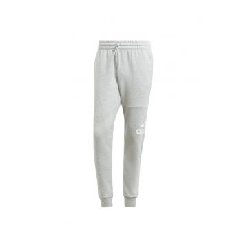 Pantaloni sport barbati - adidas Big Logo Fleece Sweat Pants 6482 - Gri