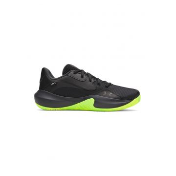 Pantofi low-cut pentru baschet Lockdown 7 - Negru/Verde lime
