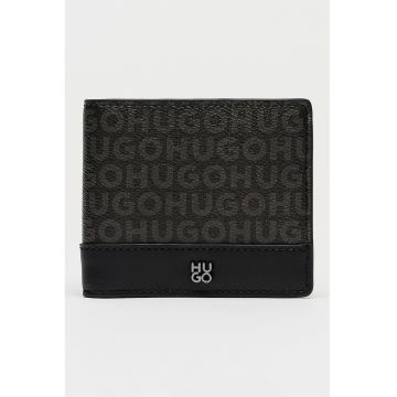 Portofel pliabil cu logo - Negru