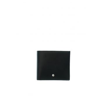 Portofel pliabil din piele Umbria - Negru