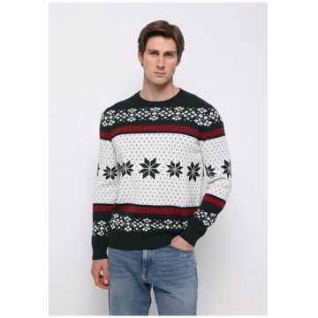 Pulover barbati  verde - bumbac - marime L