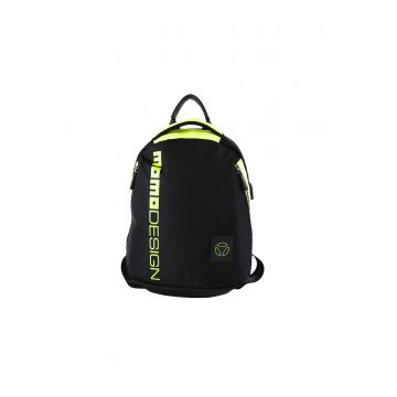 Rucsac cu imprimeu text Kryos Elite - Negru