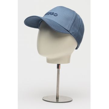 Sapca baseball cu capse pe partea din spate si logo Jude - Albastru prafuit