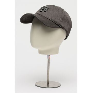 Sapca baseball cu detaliu monograma Zed - Gri inchis
