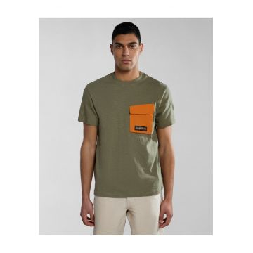 Tricou cu buzunar contrastant Tepees -