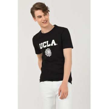 Tricou cu imprimeu logo Gayley - Negru