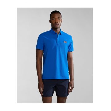 Tricou polo din bumbac cu detaliu logo Ebea