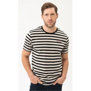 Tricou  T-Air pentru barbati - bej cu dungi