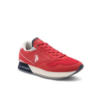 barbati -  NOBIL003G - piele ecologica - Rosu