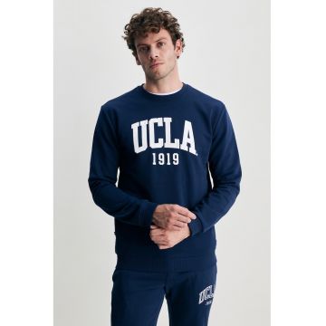 Bluza de trening cu imprimeu logo Baldwin - Bleumarin